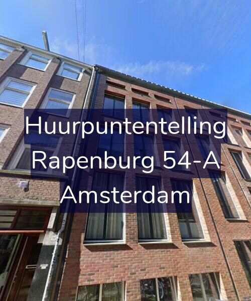 Foto gevel Huurpuntentelling voor Rapenburg 54-A, Amsterdam