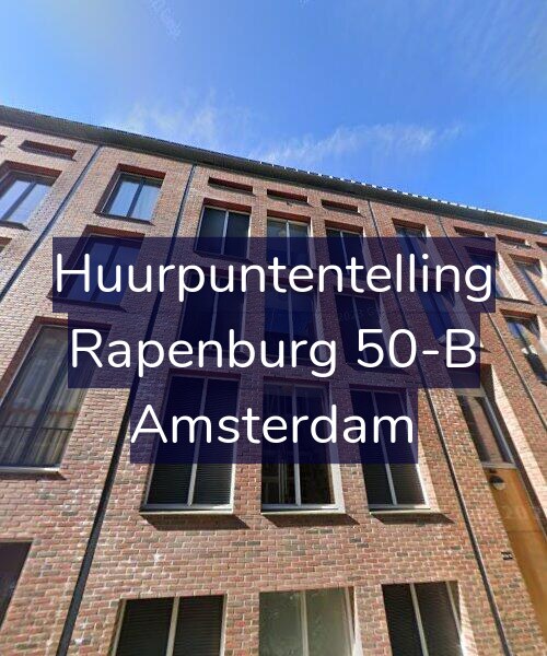 Foto gevel Huurpuntentelling voor Rapenburg 50-B, Amsterdam