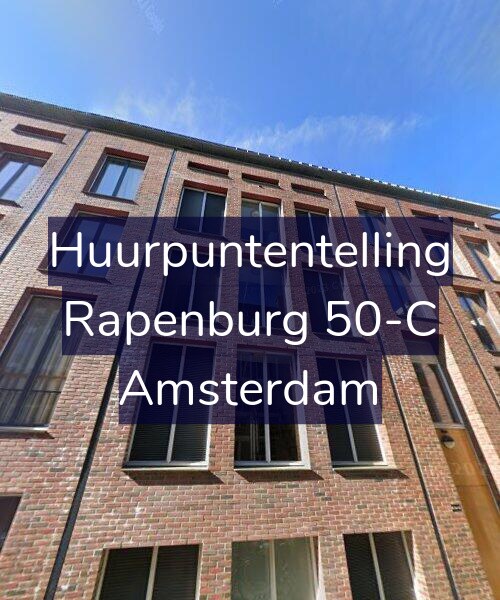 Foto gevel Huurpuntentelling voor Rapenburg 50-C, Amsterdam