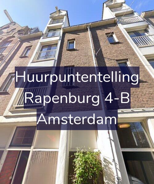 Foto gevel Huurpuntentelling voor Rapenburg 4-B, Amsterdam