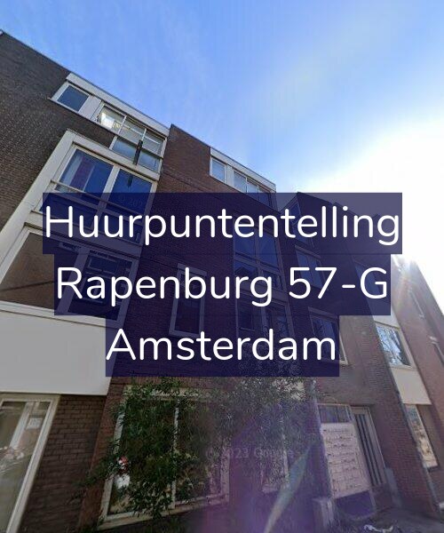 Foto gevel Huurpuntentelling voor Rapenburg 57-G, Amsterdam