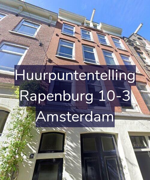 Foto gevel Huurpuntentelling voor Rapenburg 10-3, Amsterdam