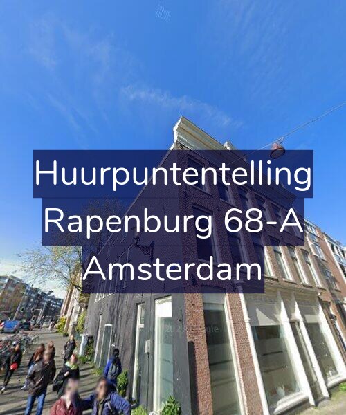 Foto gevel Huurpuntentelling voor Rapenburg 68-A, Amsterdam