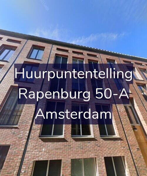Foto gevel Huurpuntentelling voor Rapenburg 50-A, Amsterdam