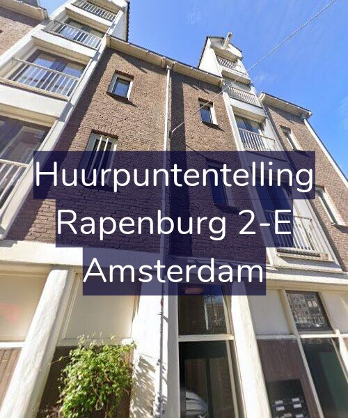 Foto gevel Huurpuntentelling voor Rapenburg 2-E, Amsterdam