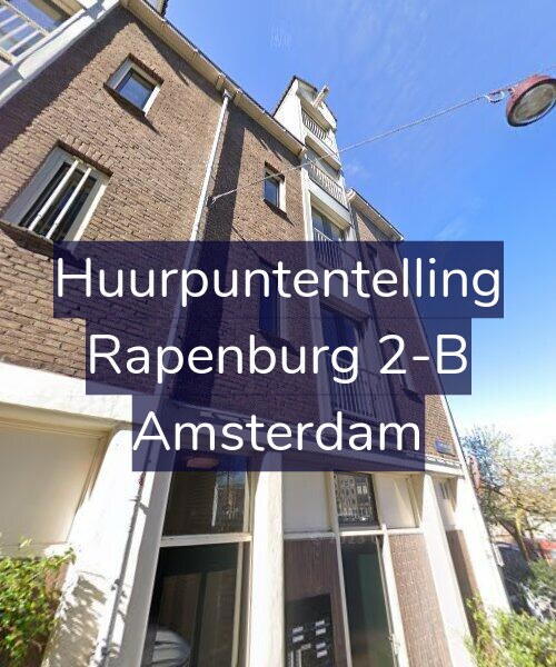 Foto gevel Huurpuntentelling voor Rapenburg 2-B, Amsterdam