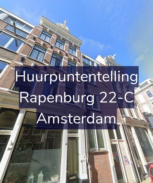 Foto gevel Huurpuntentelling voor Rapenburg 22-C, Amsterdam
