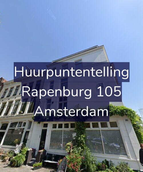 Foto gevel Huurpuntentelling voor Rapenburg 105, Amsterdam