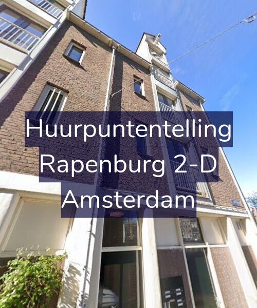 Foto gevel Huurpuntentelling voor Rapenburg 2-D, Amsterdam