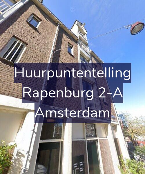 Foto gevel Huurpuntentelling voor Rapenburg 2-A, Amsterdam