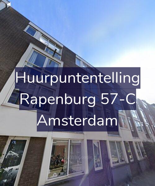 Foto gevel Huurpuntentelling voor Rapenburg 57-C, Amsterdam