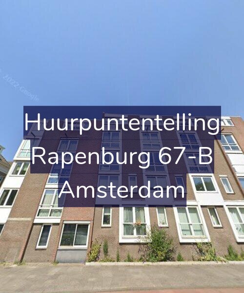Foto gevel Huurpuntentelling voor Rapenburg 67-B, Amsterdam
