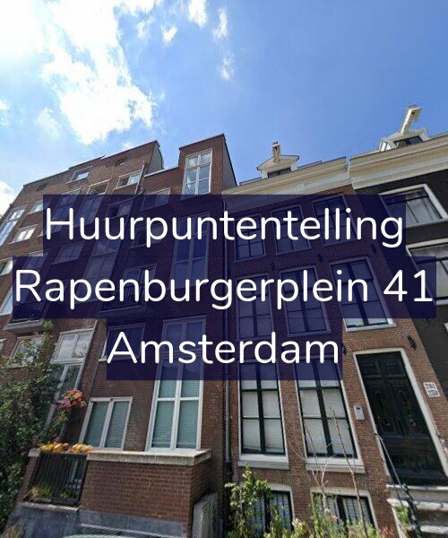 Foto gevel Huurpuntentelling voor Rapenburgerplein 41, Amsterdam