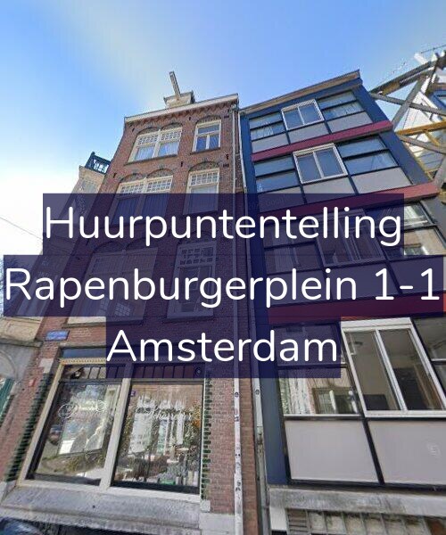 Foto gevel Huurpuntentelling voor Rapenburgerplein 1-1, Amsterdam