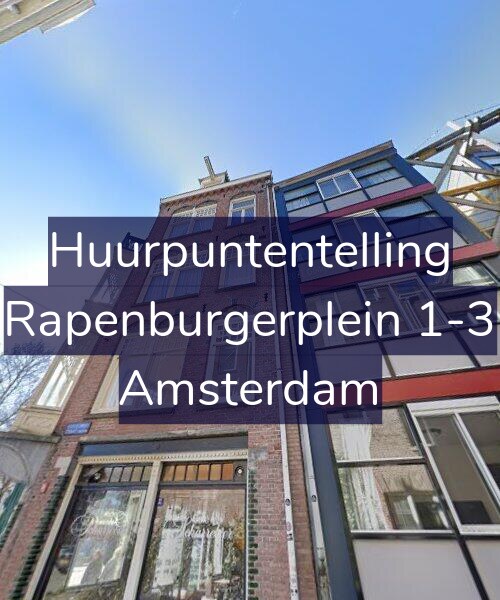 Foto gevel Huurpuntentelling voor Rapenburgerplein 1-3, Amsterdam