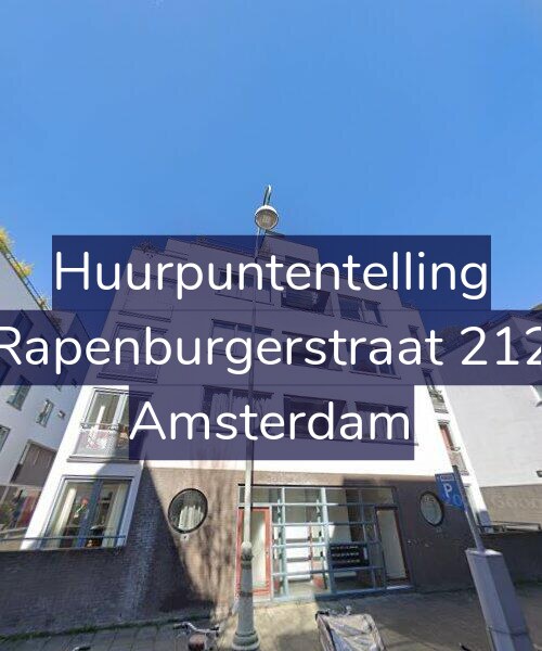 Foto gevel Huurpuntentelling voor Rapenburgerstraat 212, Amsterdam