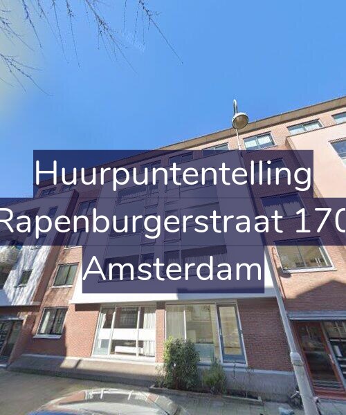 Foto gevel Huurpuntentelling voor Rapenburgerstraat 170, Amsterdam