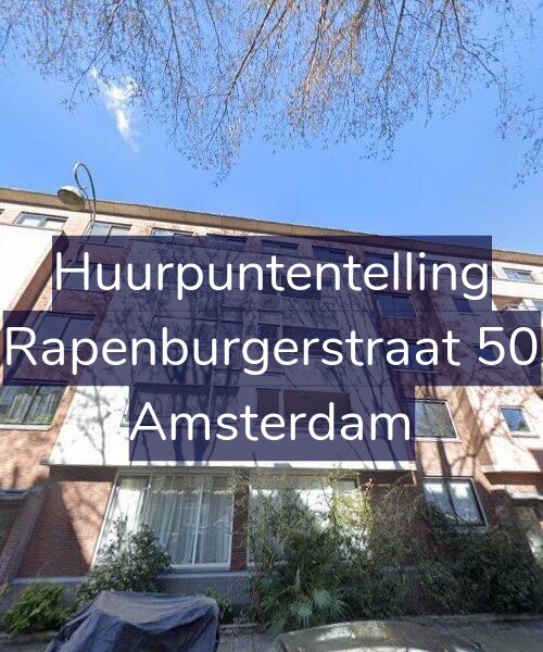 Foto gevel Huurpuntentelling voor Rapenburgerstraat 50, Amsterdam