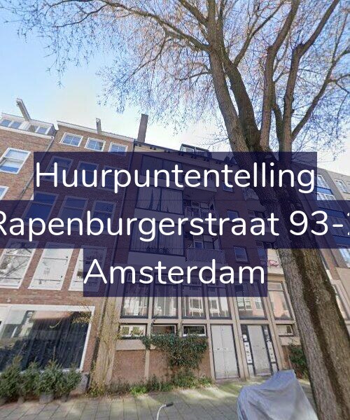 Foto gevel Huurpuntentelling voor Rapenburgerstraat 93-2, Amsterdam