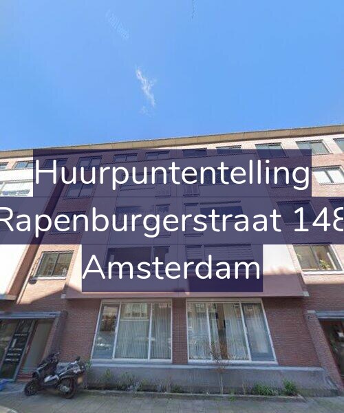 Foto gevel Huurpuntentelling voor Rapenburgerstraat 148, Amsterdam