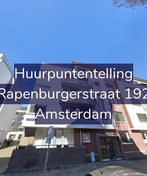 Foto gevel Huurpuntentelling voor Rapenburgerstraat 192, Amsterdam