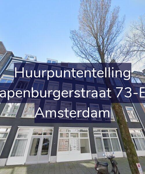 Foto gevel Huurpuntentelling voor Rapenburgerstraat 73-E1, Amsterdam