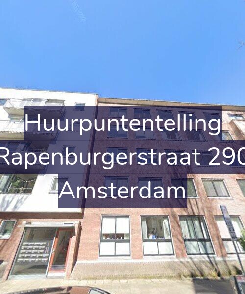 Foto gevel Huurpuntentelling voor Rapenburgerstraat 290, Amsterdam
