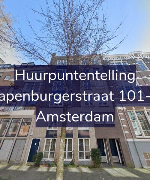 Foto gevel Huurpuntentelling voor Rapenburgerstraat 101-D, Amsterdam