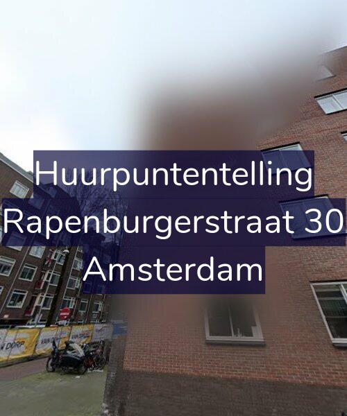 Foto gevel Huurpuntentelling voor Rapenburgerstraat 30, Amsterdam