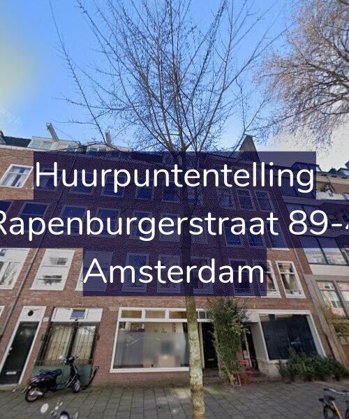 Foto gevel Huurpuntentelling voor Rapenburgerstraat 89-4, Amsterdam