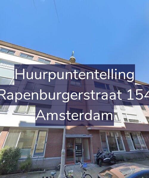 Foto gevel Huurpuntentelling voor Rapenburgerstraat 154, Amsterdam