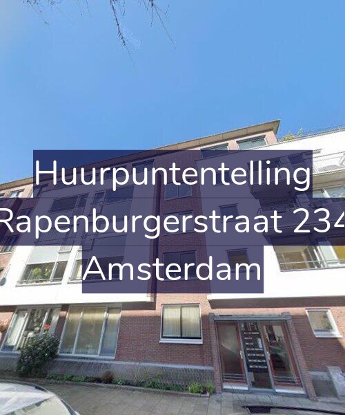 Foto gevel Huurpuntentelling voor Rapenburgerstraat 234, Amsterdam