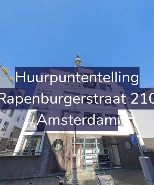 Foto gevel Huurpuntentelling voor Rapenburgerstraat 210, Amsterdam