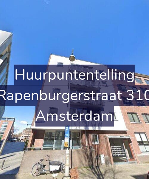 Foto gevel Huurpuntentelling voor Rapenburgerstraat 310, Amsterdam