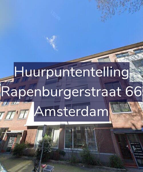 Foto gevel Huurpuntentelling voor Rapenburgerstraat 66, Amsterdam