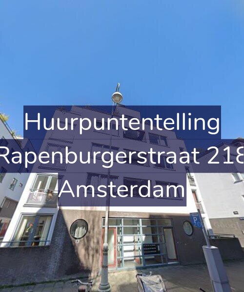Foto gevel Huurpuntentelling voor Rapenburgerstraat 218, Amsterdam