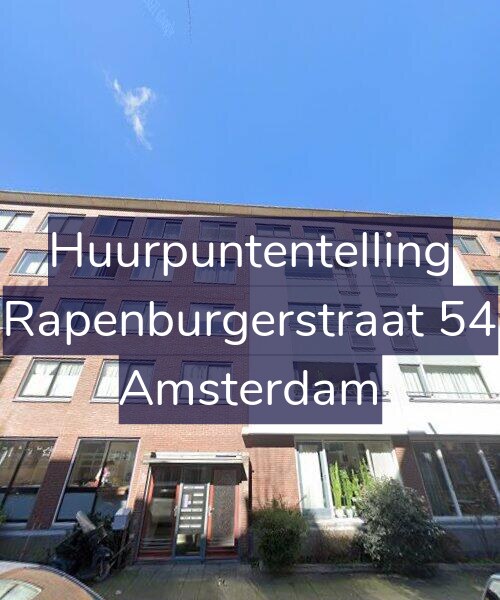 Foto gevel Huurpuntentelling voor Rapenburgerstraat 54, Amsterdam