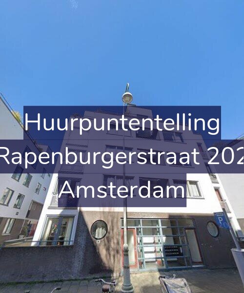 Foto gevel Huurpuntentelling voor Rapenburgerstraat 202, Amsterdam