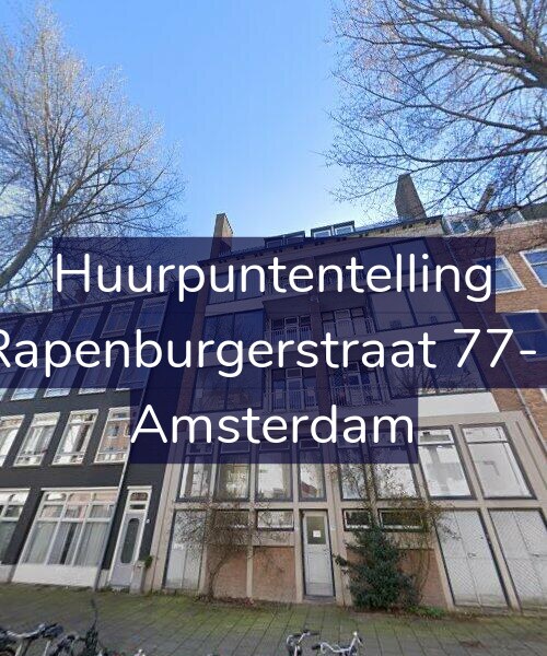Foto gevel Huurpuntentelling voor Rapenburgerstraat 77-1, Amsterdam