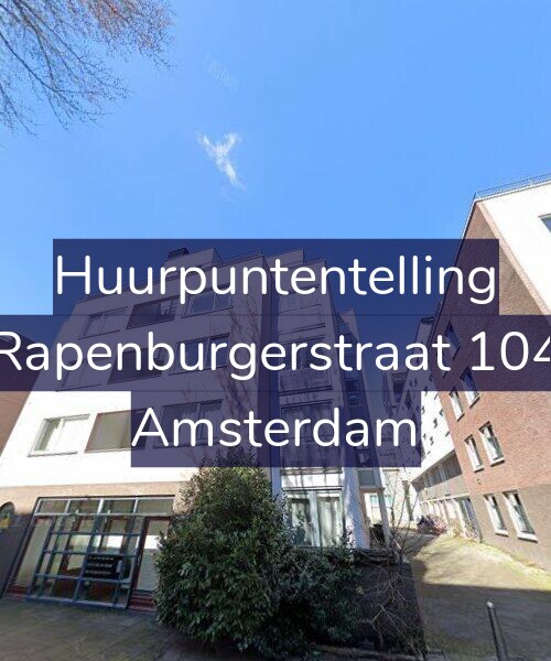 Foto gevel Huurpuntentelling voor Rapenburgerstraat 104, Amsterdam