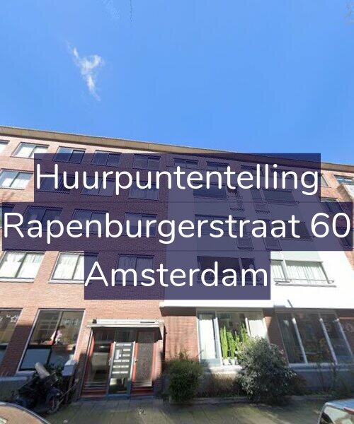 Foto gevel Huurpuntentelling voor Rapenburgerstraat 60, Amsterdam