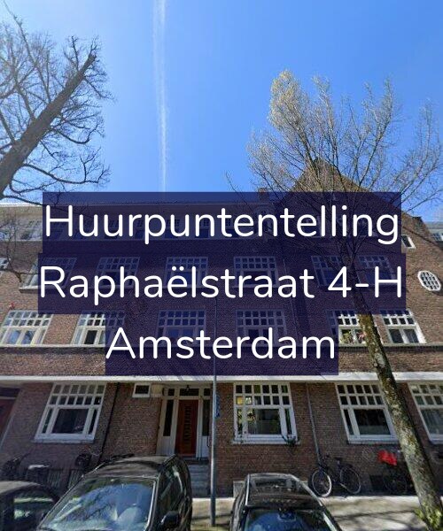 Foto gevel Huurpuntentelling voor Raphaëlstraat 4-H, Amsterdam
