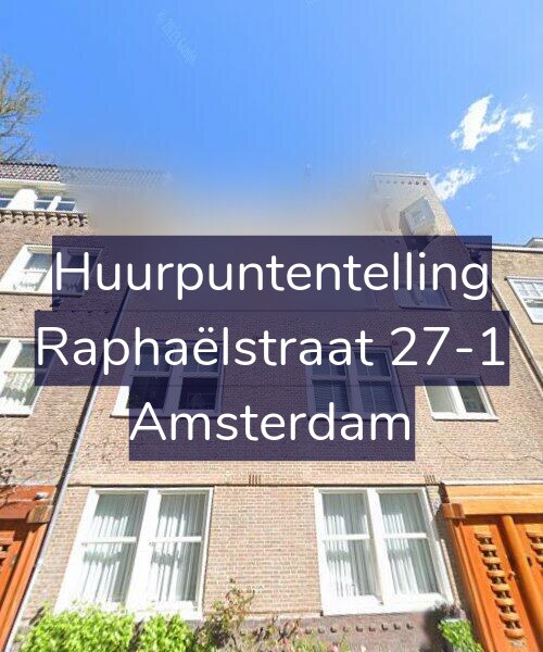 Foto gevel Huurpuntentelling voor Raphaëlstraat 27-1, Amsterdam