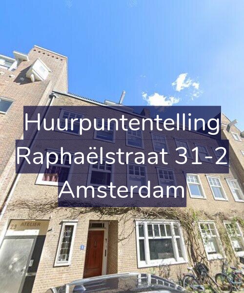 Foto gevel Huurpuntentelling voor Raphaëlstraat 31-2, Amsterdam