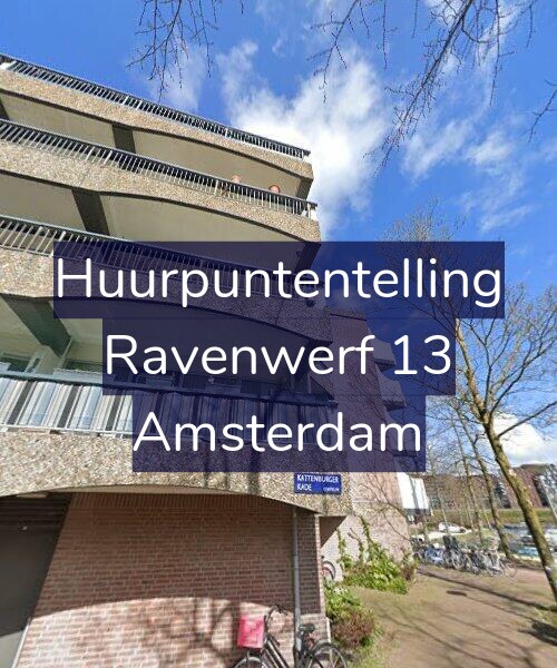 Foto gevel Huurpuntentelling voor Ravenwerf 13, Amsterdam