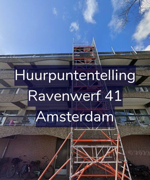 Foto gevel Huurpuntentelling voor Ravenwerf 41, Amsterdam