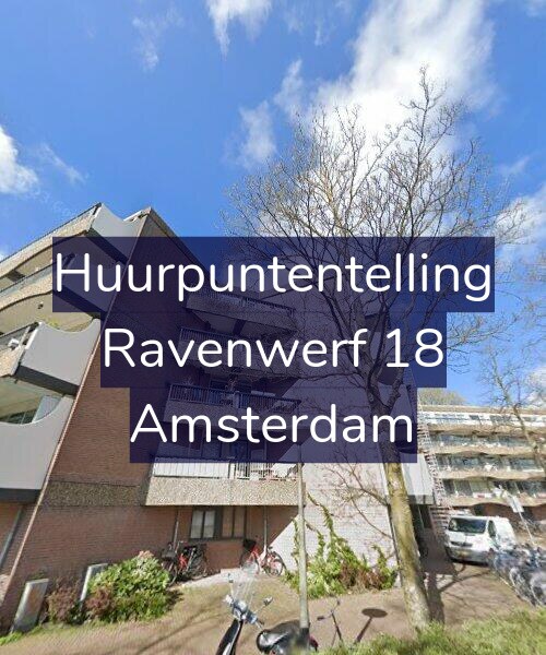Foto gevel Huurpuntentelling voor Ravenwerf 18, Amsterdam