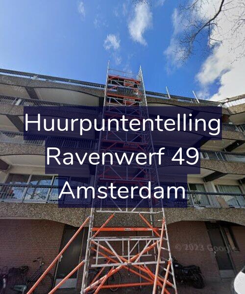 Foto gevel Huurpuntentelling voor Ravenwerf 49, Amsterdam