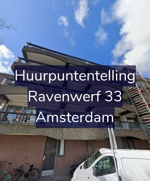 Foto gevel Huurpuntentelling voor Ravenwerf 33, Amsterdam