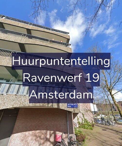Foto gevel Huurpuntentelling voor Ravenwerf 19, Amsterdam